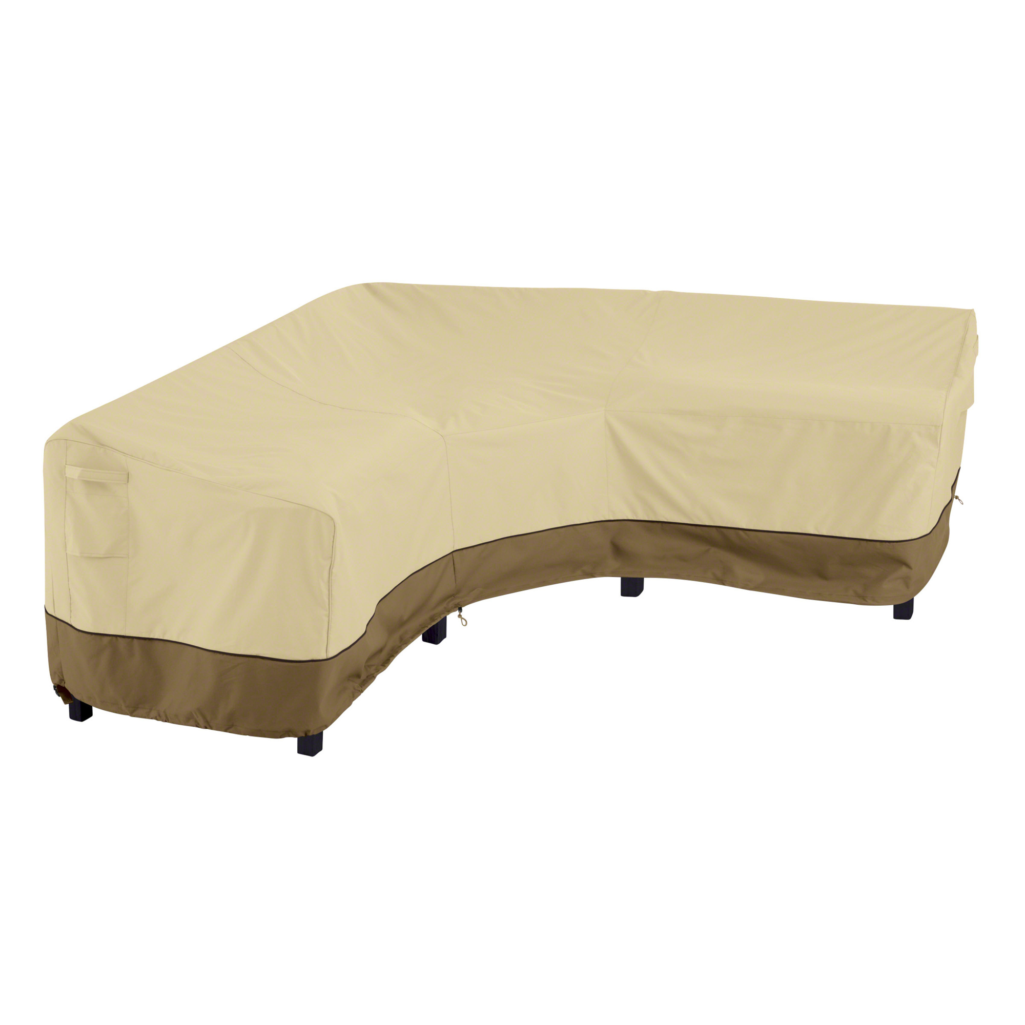 Classic Accessories Veranda Water-Resistant Patio V-Shaped Sectional Lounge Set Cover — 70in., Pebble/Bark/Earth, Model# 56-300-021501-EC